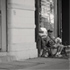 Christoph Radke, New York City, Manhattan, an old lady with dog, 2005